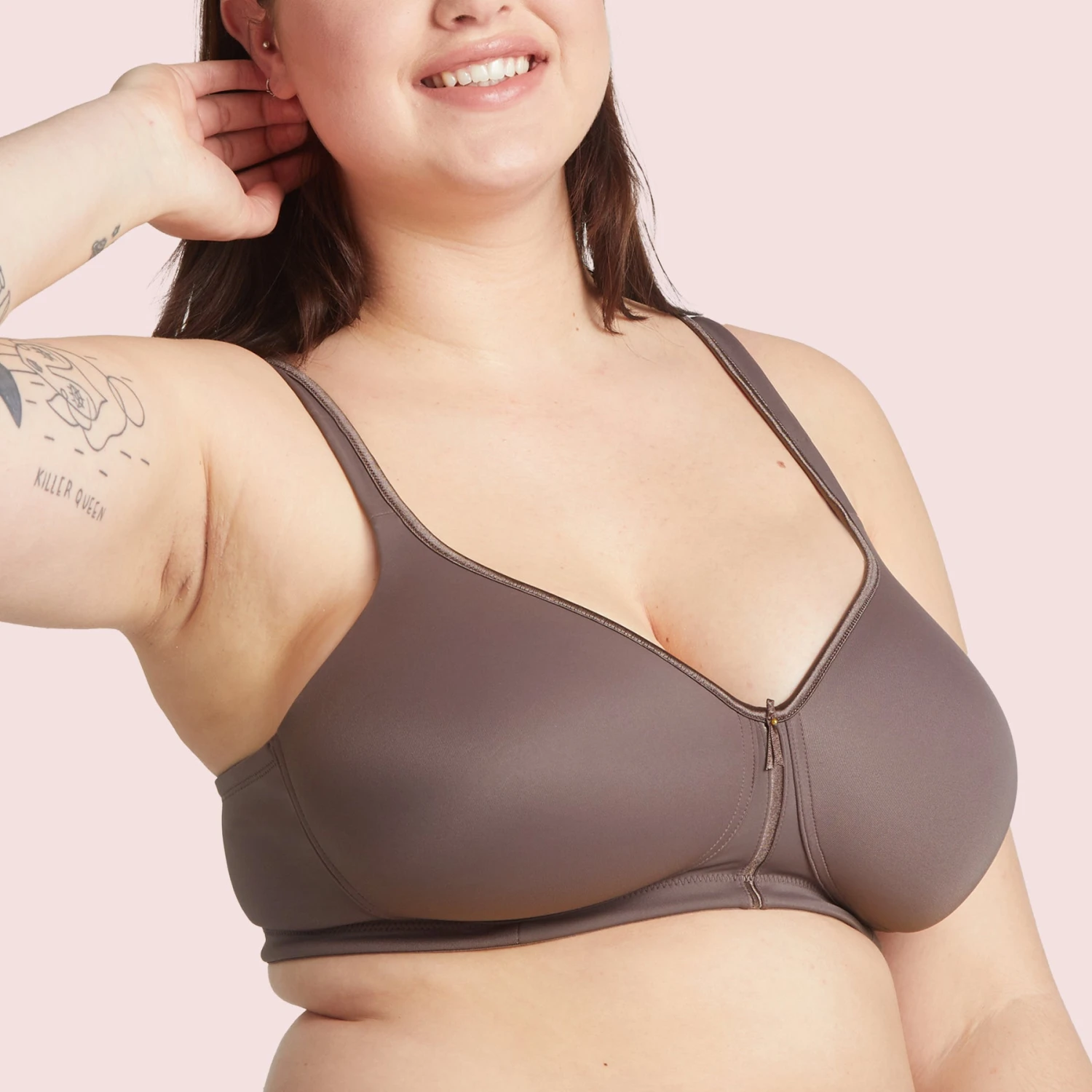 Soutien-gorge Sans Armatures Taupe Moulded Convertible 3 Soutien-gorge Sans Armatures Taupe Moulded Convertible – Image 3